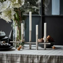 House Doctor Maxi 45 Candle Holder Antique Silver