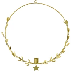 House Doctor Mistel Candle Holder Brass Large