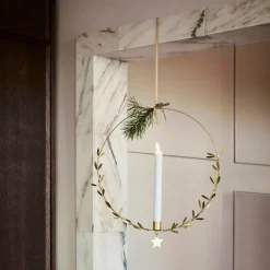 House Doctor Mistel Candle Holder Brass Large