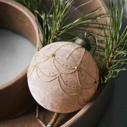 House Doctor Ornament Velour Sand Large