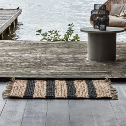 House Doctor Rimi Rug Natural/Black