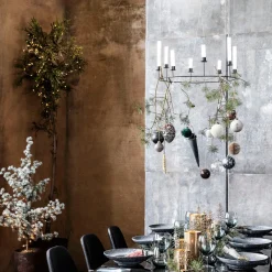 House Doctor Ring Candle Stand Black