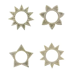 House Doctor Ring Napkin Rings Antique Champagne Silver