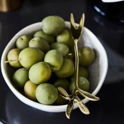 House Doctor Serve Kitchen Utensils Forks Antique Gold