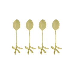 House Doctor Serve Kitchen Utensils Spoons Antique Gold