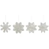 House Doctor Snowflake Ornaments White