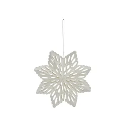 House Doctor Snowflake Ornaments White