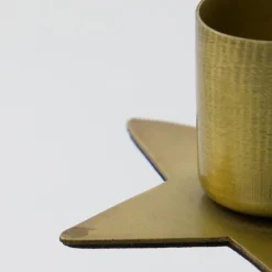 House Doctor Stage Candle Holder Antique Brass Small