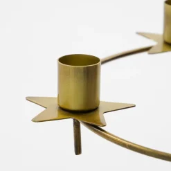 House Doctor Stage Candle Holder Antique Brass