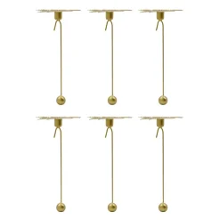 House Doctor Star Candle Holder Antique Brass (6 Pieces)