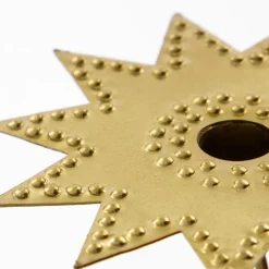 House Doctor Star Candle Holder Antique Brass (6 Pieces)