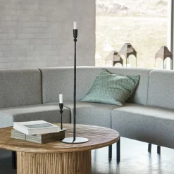 House Doctor Trivo Floor Candle Stand Black High