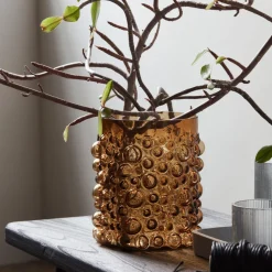 House Doctor Vase Foam Amber Small