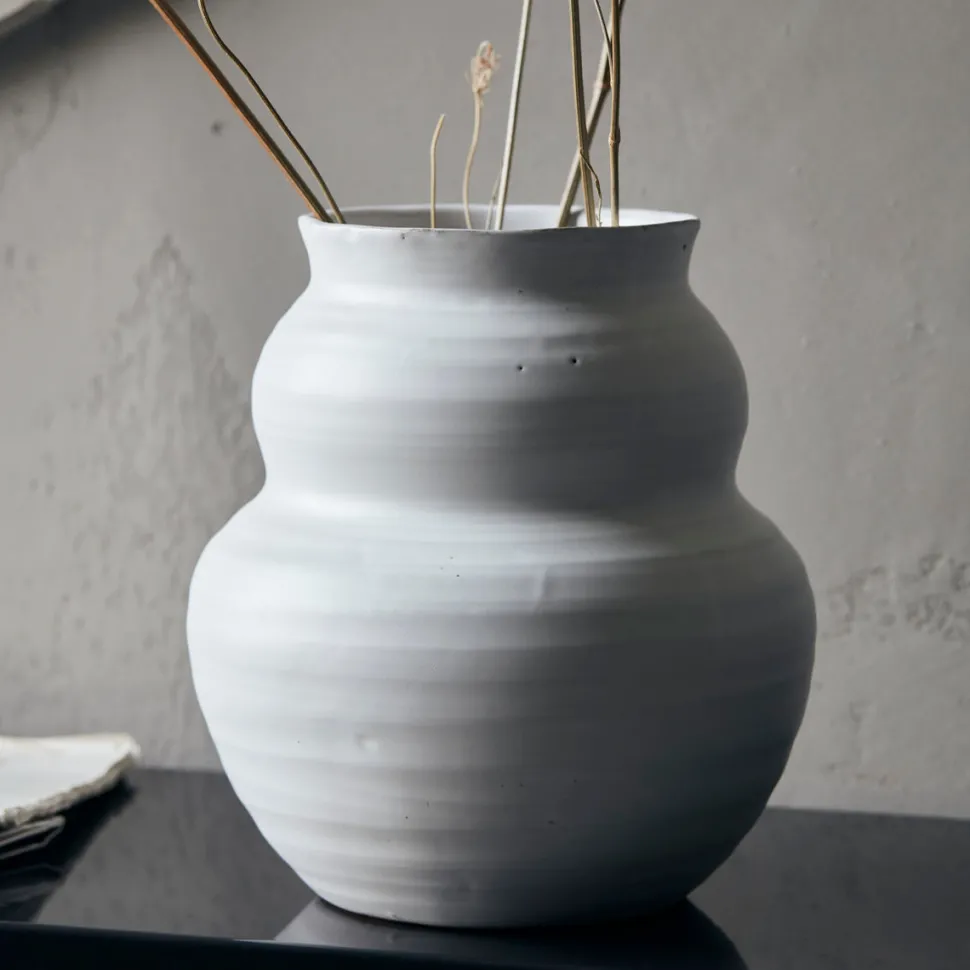 House Doctor Vase Juno White Medium
