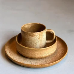 Julie Damhus Studio Toto Tallerken Mellem Brun