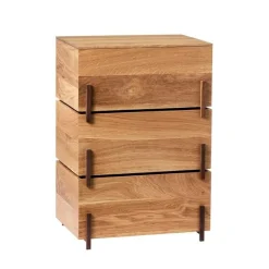 Kristina Dam Studio Stack Storage Boxes Warm Oiled Oak & Walnut