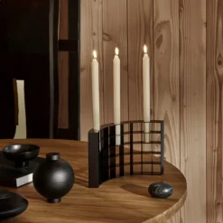 Kristina Dam Wooden Sphere Bowl Black