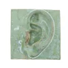 Laoru Laoru Left Ear Relief Copper Green