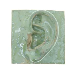 Laoru Laoru Left Ear Relief Copper Green