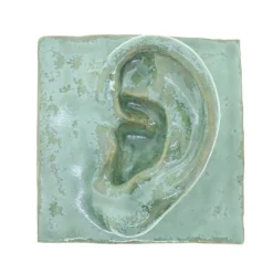 Laoru Laoru Left Ear Relief Copper Green