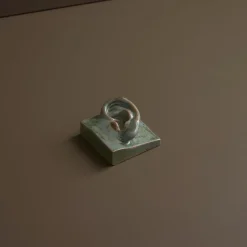 Laoru Laoru Left Ear Relief Copper Green