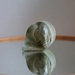 Laoru Laoru Rounded Eye Left Relief Crystal Green