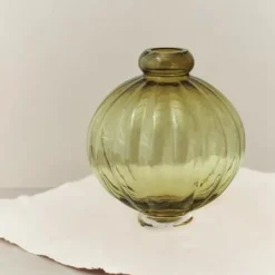 Louise Roe Balloon Vase 01 Olive