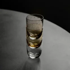 Louise Roe Crystal Soda Glass Blue