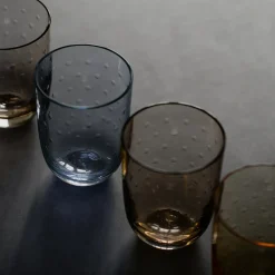 Louise Roe Crystal Soda Glass Blue