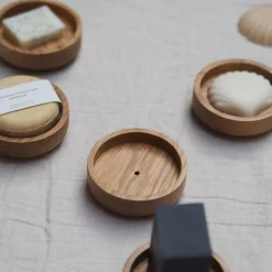 Mellow Mind Soap Dish Oak Round