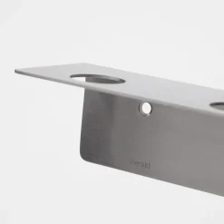 Meraki Bottle Hanger With Hooks Brushed Silver