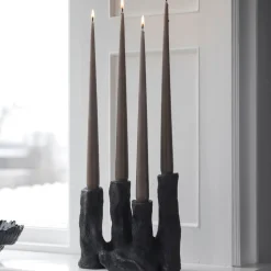 Mette Ditmer Art Piece Four Candleholder Black
