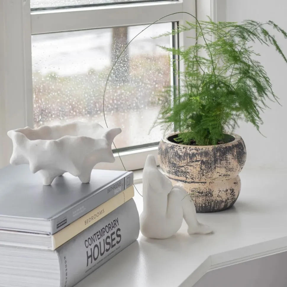 Mette Ditmer Art Piece Sitting Woman Off-White