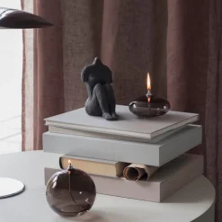 Mette Ditmer Aura Oil Lamp Smoke Grey Small