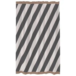 Mette Ditmer Diagonal Shower Curtain Dark Grey
