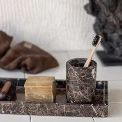 Mette Ditmer Marble Deco Tray Brown