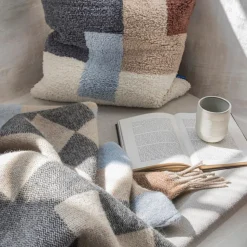 Mette Ditmer Maze Throw Light Blue