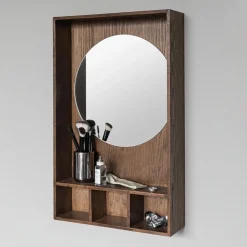 Mette Ditmer Show-Me Mirror Shelf Oak/Dark Oiled Small