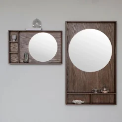 Mette Ditmer Show-Me Mirror Shelf Oak/Dark Oiled Small