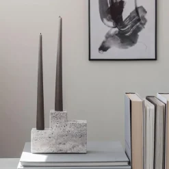 Mette Ditmer Step Trio Candleholder Chalk