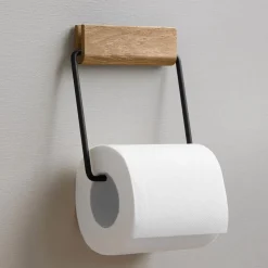 Moebe Toilet Roll Holder Oak/Black