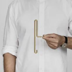 Moebe Wall Hook Large Matt Gold