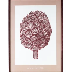 Monika Petersen Artichoke Poster Cherry Red