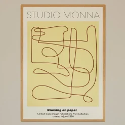 MONNA Studio Design Poster Drawing On Paper 50x70 cm