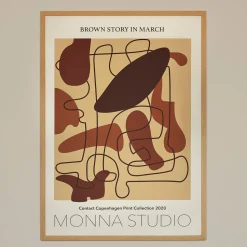 MONNA Studio Design Poster Brown Story 50x70 cm