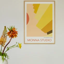 MONNA Studio Design Poster Yellow Scale 50x70 cm