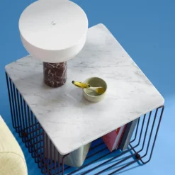 Montana Verner Panton Wire Topplade Hvid Marmor