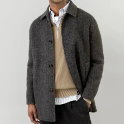 Mos Mosh Gallery Barkley Wool Coat Phantom