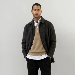 Mos Mosh Gallery Barkley Wool Coat Phantom