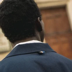 Mos Mosh Gallery Conor Seer Check Jacket Navy